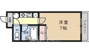 エクシード円町【4階】の間取り