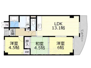 スヴァーネ東山本【1階】の間取り