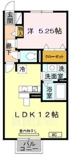 ラスルプレイス【2階】の間取り