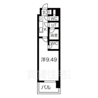 レジデンシア今池【4階】の間取り
