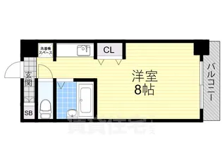 プロスペール夕陽丘【1階】の間取り
