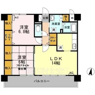 アモール喜多山【2階】の間取り