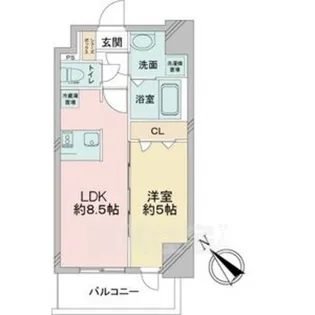 アステリ鶴舞テーセラ【15階】の間取り