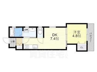 大阪府豊中市庄内西町1丁目【アパート】の間取り