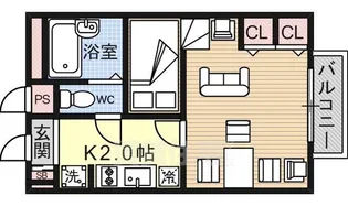 レオパレス21瀬田川【2階】の間取り