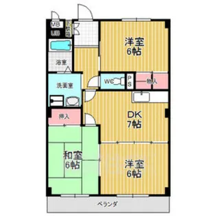 ヴィーヴル平子が丘【2階】の間取り