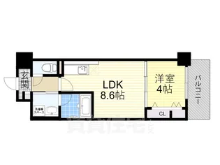 リアライズ小路駅前【7階】の間取り