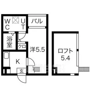 F.F.プレミア【1階】の間取り