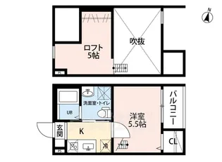 アソシエ3(アソシエスリー)【1階】の間取り