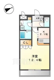 West Hills 壱番館【1階】の間取り