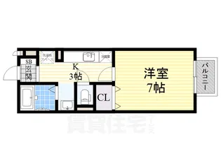 クリエ西山本【2階】の間取り