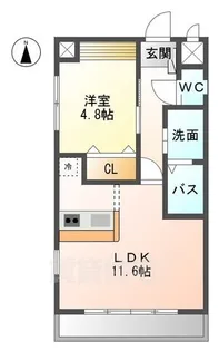 グリーンフィールド【1階】の間取り