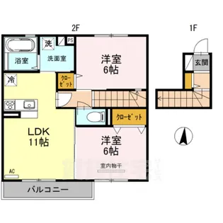 シャルマンヴィラ【202号室】の間取り