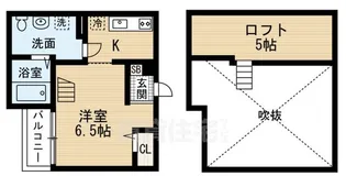 Midway hill 板宿sta【1階】の間取り