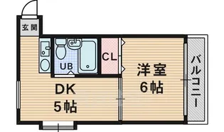 ラフォーレ豊中2【4階】の間取り