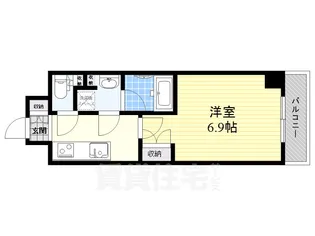 エグゼ北大阪【5階】の間取り