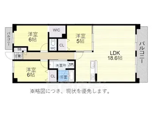 パラドール デ カミヤシロ【2階】の間取り