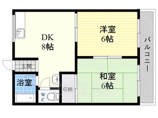第2奥村ハイツ【203号室】の間取り