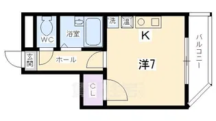 EarthCourt清水【2階】の間取り