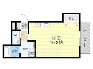 1Rの間取り画像