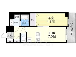 ブランTAT尼崎七松町1【10階】の間取り