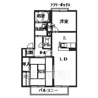 サニーサイドA【2階】の間取り