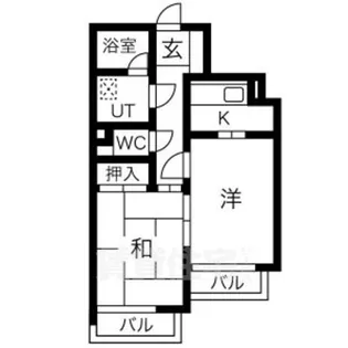 ラウムズ虹ヶ丘【4階】の間取り