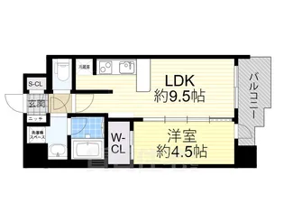 スプランディッド新大阪5【9階】の間取り