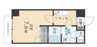 福岡県福岡市博多区住吉3丁目【マンション】の間取り