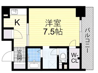 エステムヒルズ新大阪【8階】の間取り