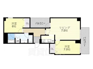 フローラルセントランド【5階】の間取り