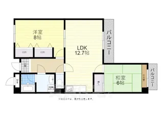 パレエシャロット【2階】の間取り