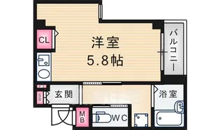 ロングアイランド尼崎【2階】の間取り