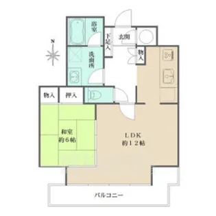 錦パークビル【21階】の間取り