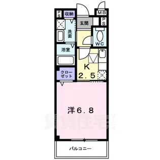 大阪府和泉市府中町【アパート】の間取り