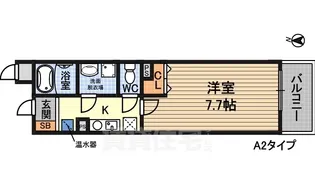パセオ十三東【3階】の間取り