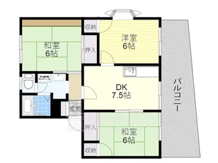 アメニティ草部【1階】の間取り