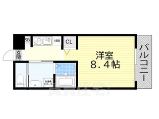 ピーステン名駅南【6階】の間取り