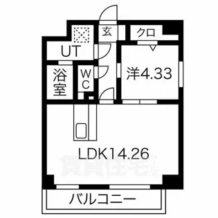 ウルフィエスタ徳川【6階】の間取り