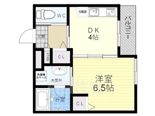 Liberty大井【1階】の間取り