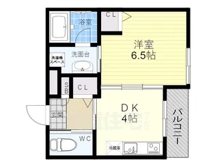 Liberty大井【1階】の間取り