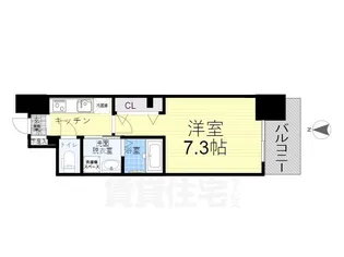 パルティール桜山【703号室】の間取り