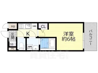 エスリード新大阪グランゲートサウス【8階】の間取り