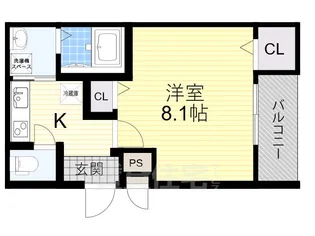 大阪府堺市堺区大浜北町3丁【アパート】の間取り