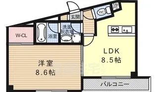 アルカディア【203号室】の間取り