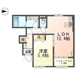メゾンドコルザ【1階】の間取り