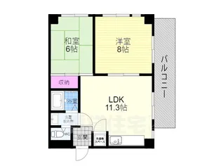 ヤムズヴィレッジ【3階】の間取り