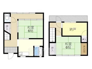 大阪府堺市北区常磐町2丁【一戸建】の間取り