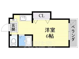 スタジオM【6階】の間取り