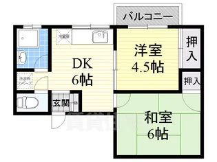 大阪府堺市北区百舌鳥赤畑町3丁【マンション】の間取り